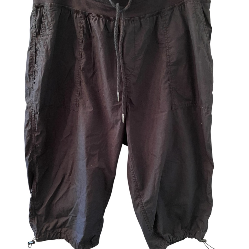 Joe Fresh Women’s  Black Drawstring crop pants Size XL